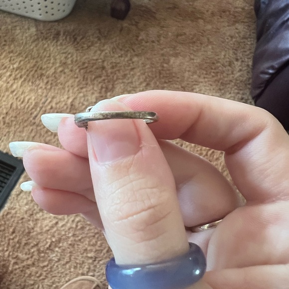 925 Sterling Silver Diamond Halo Setting Wedding
Engagement Ring. - Picture 12 of 17